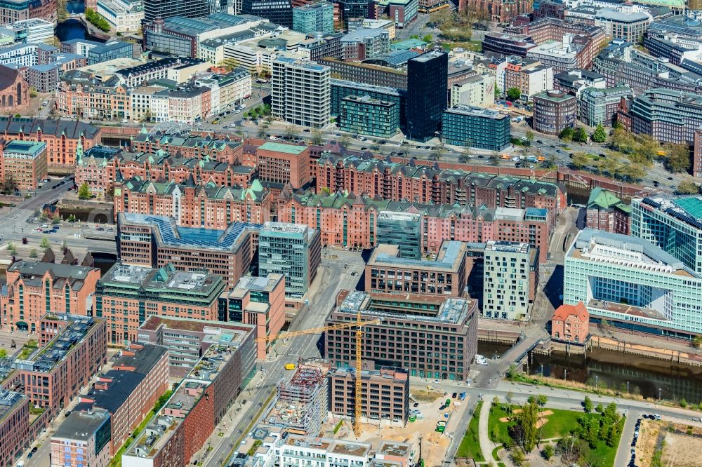 Aerial image Hamburg - Speicherstadt in Hamburg