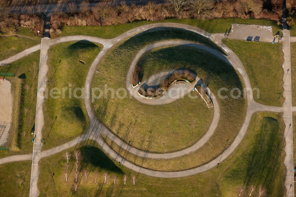 Essen from the bird's eye view: View of an amusement park in Essen in the state North Rhine-Westphalia