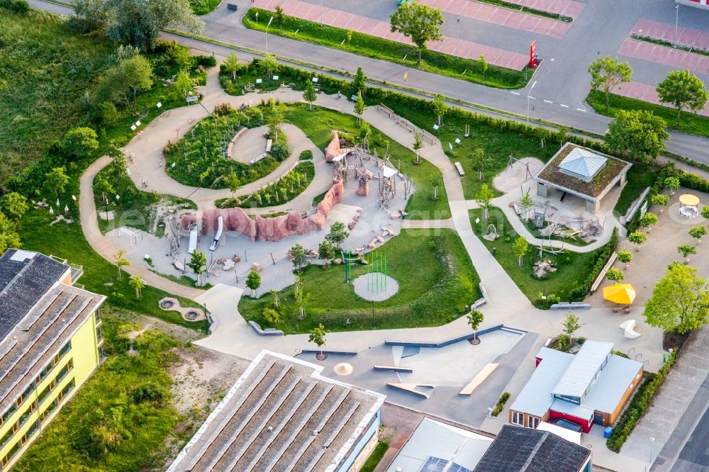 Deidesheim from the bird's eye view: Playground alla hopp! in Deidesheim in the state Rhineland-Palatinate, Germany