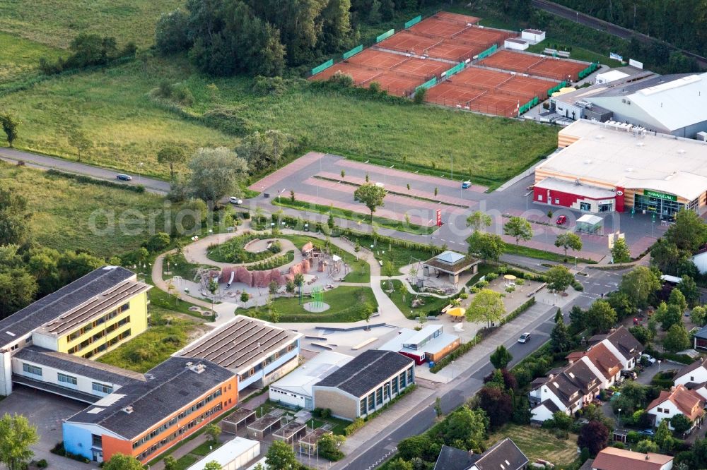 Deidesheim from above - Playground alla hopp! in Deidesheim in the state Rhineland-Palatinate, Germany