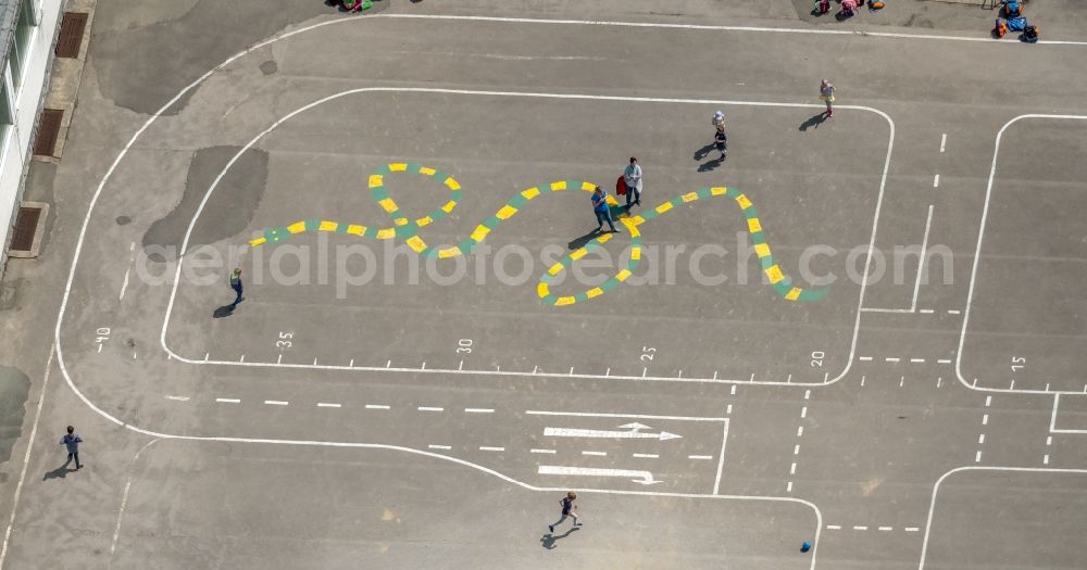 Brilon from the bird's eye view: Playground in Brilon in the state North Rhine-Westphalia, Germany