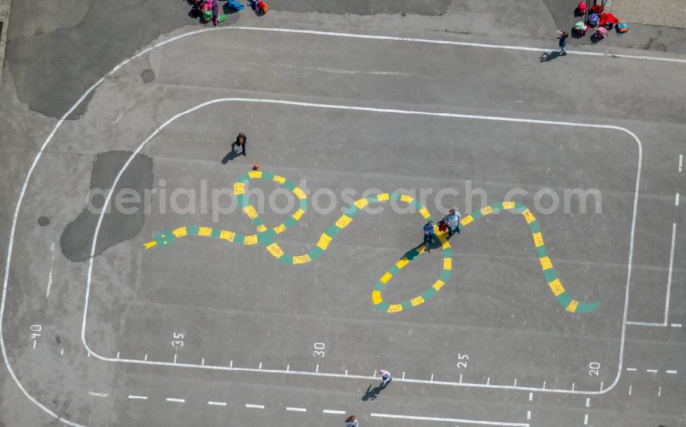 Aerial image Brilon - Playground in Brilon in the state North Rhine-Westphalia, Germany