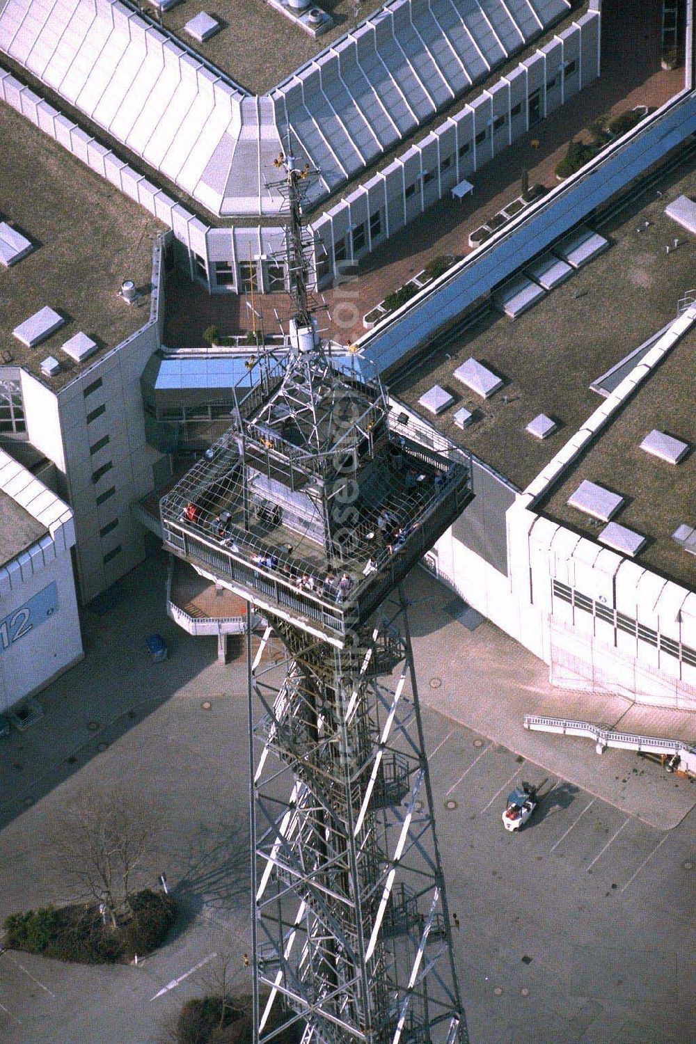 Aerial photograph Berlin - Spitze des Berliner Funkturms