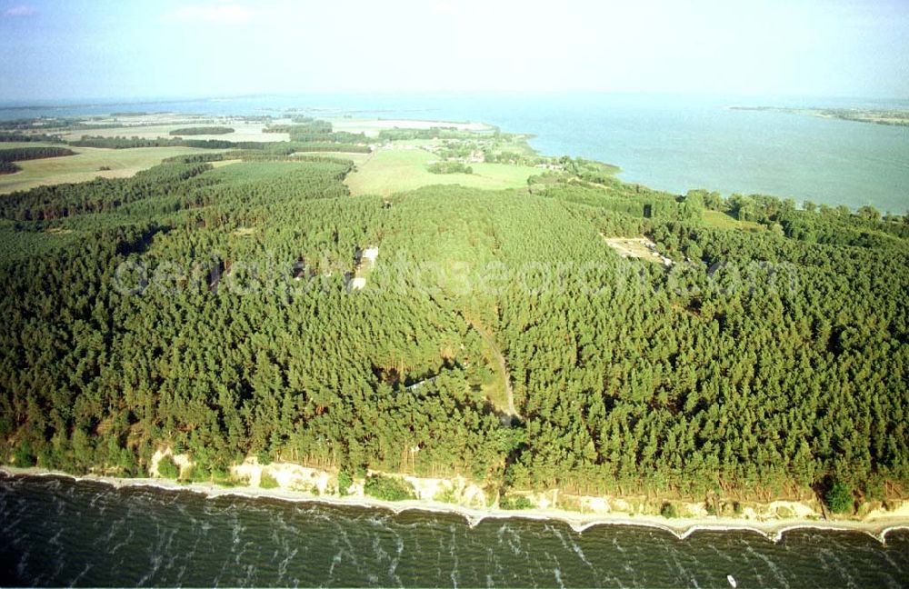 Lütow auf Usedom in MV from the bird's eye view: 