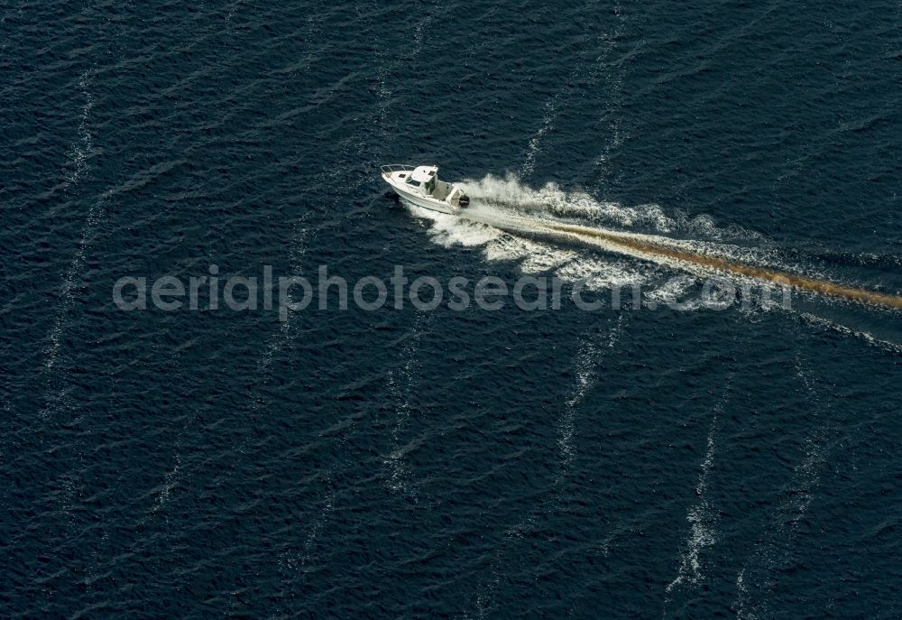 Annacarriga from above - Sport boat - rowing boat ride at lake Lough Derg in Annacarriga in Clare, Ireland