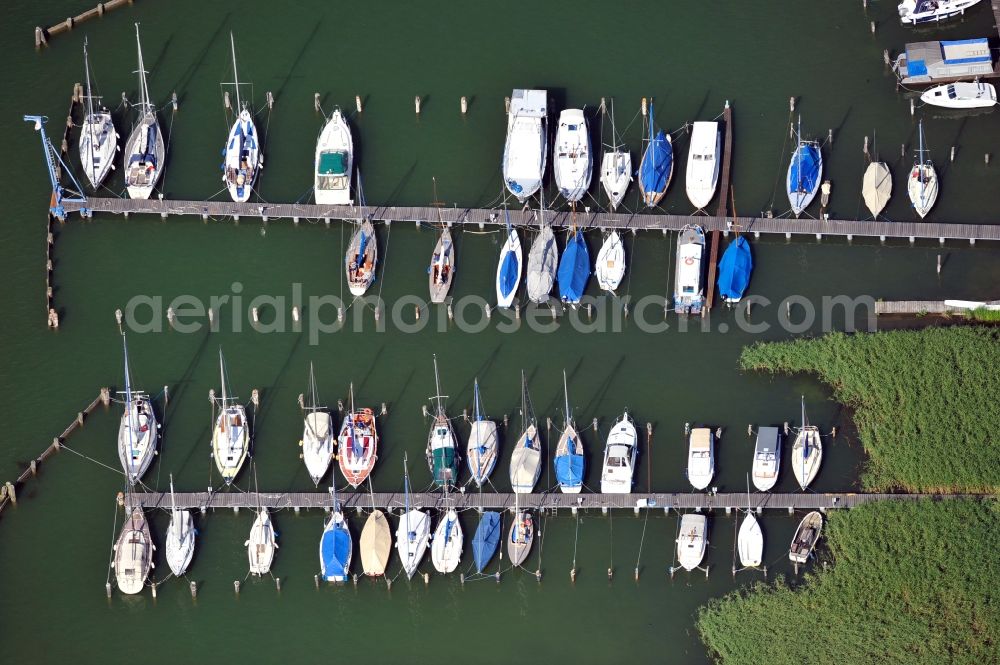 Aerial photograph Diensdorf-Radlow - View of marina at port of Scharmützelsee in Diensdorf-Radlow in Brandenburg