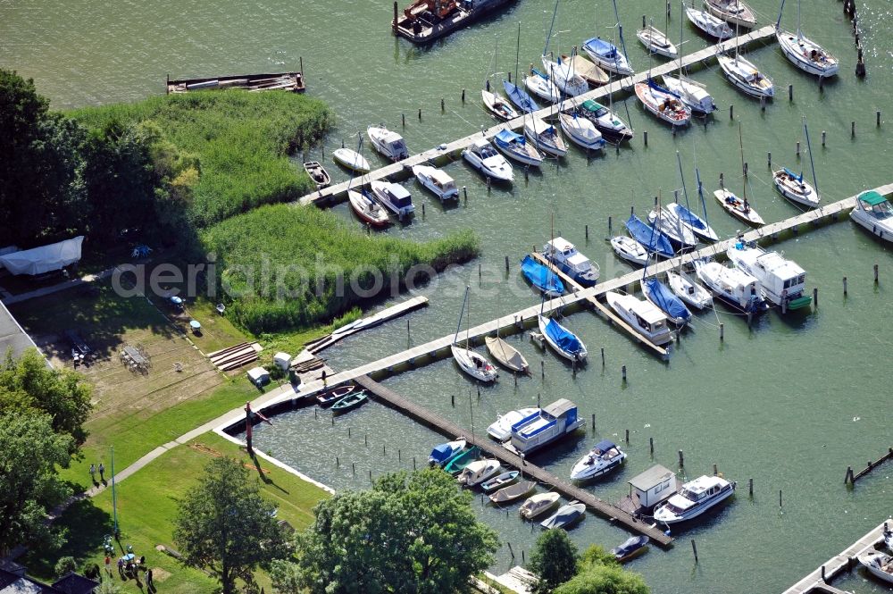 Aerial photograph Diensdorf-Radlow - View of marina at port of Scharmützelsee in Diensdorf-Radlow in Brandenburg