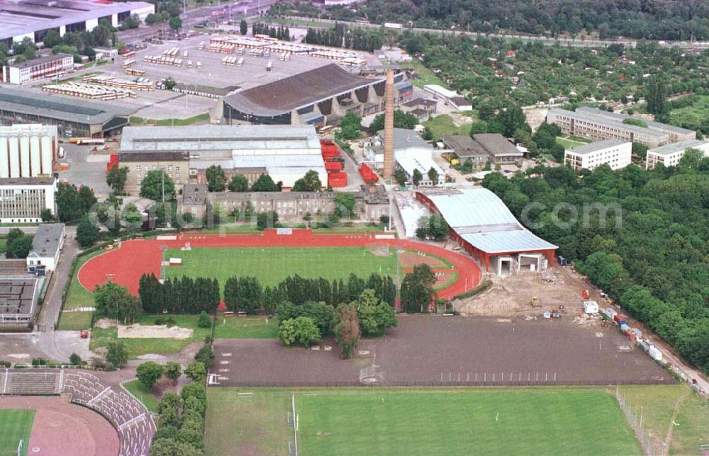 Berlin / Hohenschönhausen from the bird's eye view: Sportforum Berlin-Weißensee an der Indira-Ghandi Straße