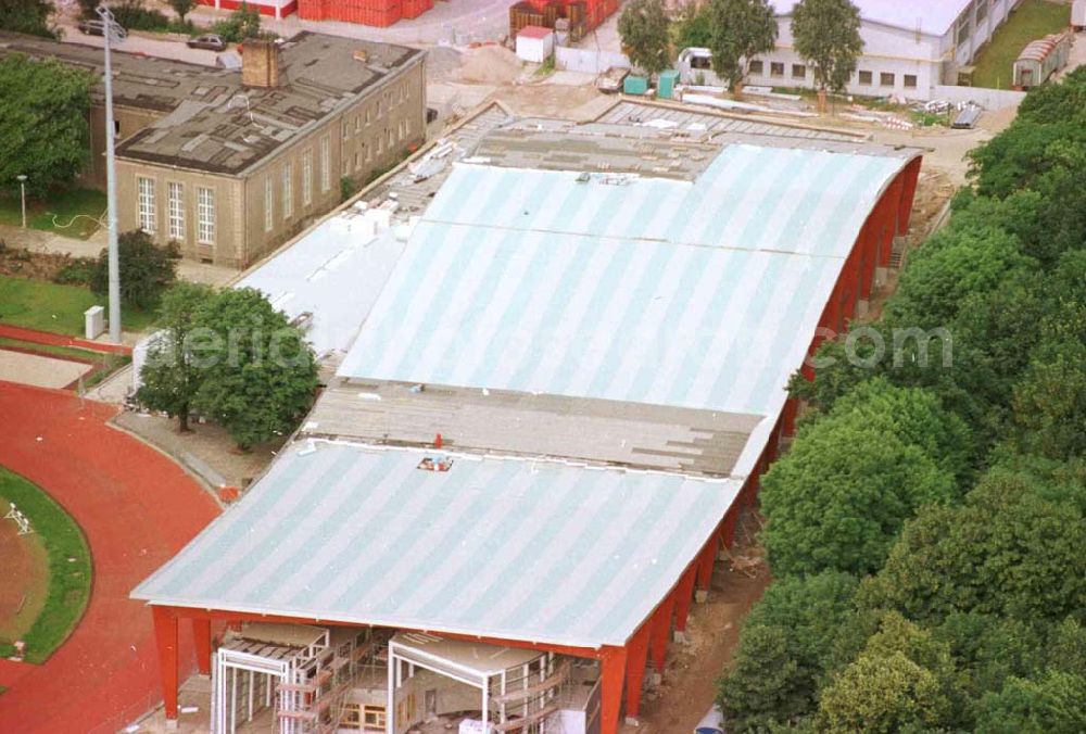 Aerial photograph Berlin / Hohenschönhausen - Sportforum Berlin-Weißensee an der Indira-Ghandi Straße