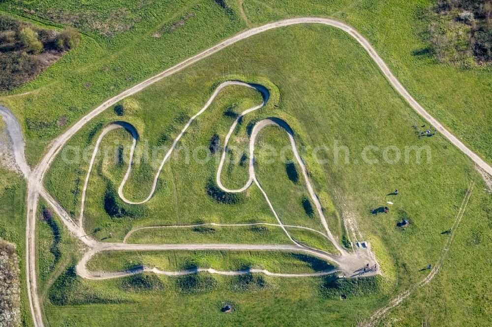 Aerial image Dortmund - Sport area Mountainbike-Arena EDG in the district Deusen in Dortmund at Ruhrgebiet in the state North Rhine-Westphalia, Germany