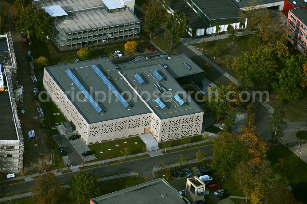 Aerial photograph Potsdam - Sports hall on corner Olympischer Weg in Potsdam in the state Brandenburg, Germany