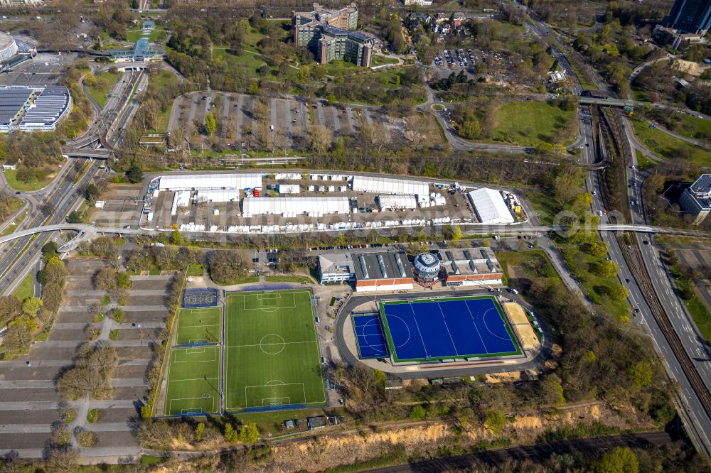 Dortmund from above - Sports grounds and football pitch TSC Eintracht Dortmund on Victor-Toyka-Strasse in Dortmund in the state North Rhine-Westphalia