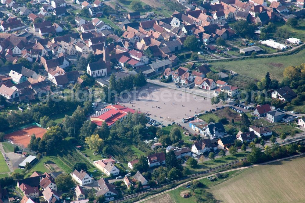 Aerial photograph Kapellen-Drusweiler - Sports grounds in Kapellen-Drusweiler in the state Rhineland-Palatinate