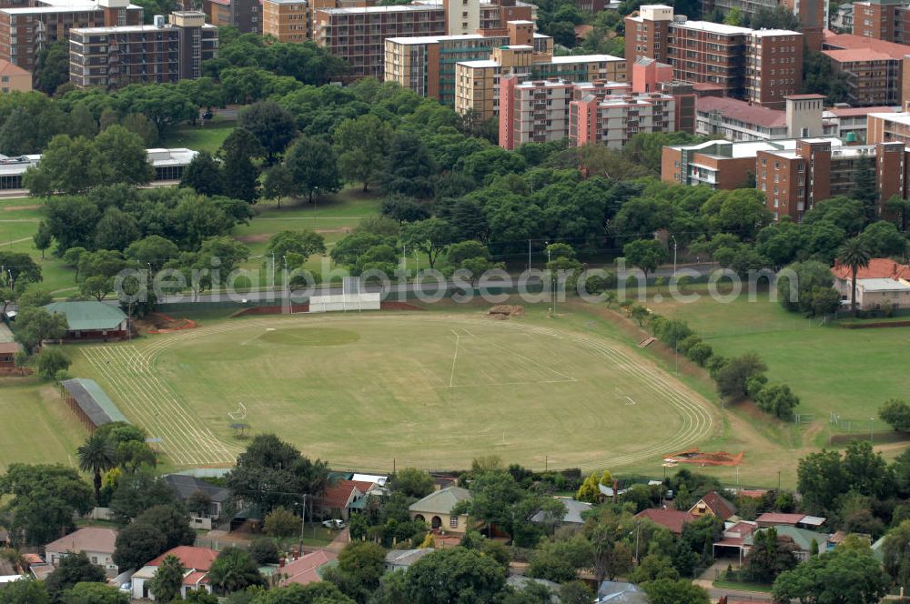 Aerial image Pretoria - Athletic ground on Park Street, Pretoria