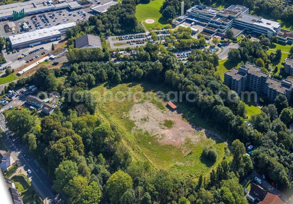 Aerial photograph Schwelm - Sports grounds and football pitch of VfB Schwelm e.V. Am Alten Schacht in Schwelm in the state North Rhine-Westphalia, Germany