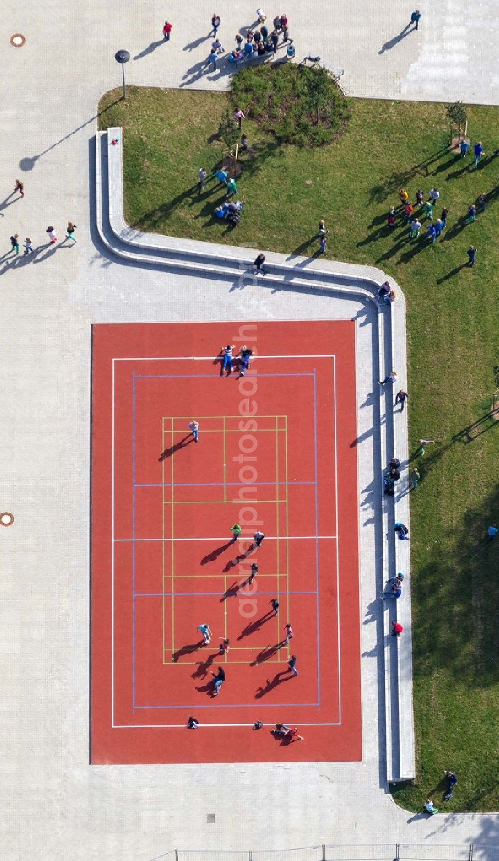 Werne from above - Sports field in Werne in the Ruhr area in North Rhine-Westphalia