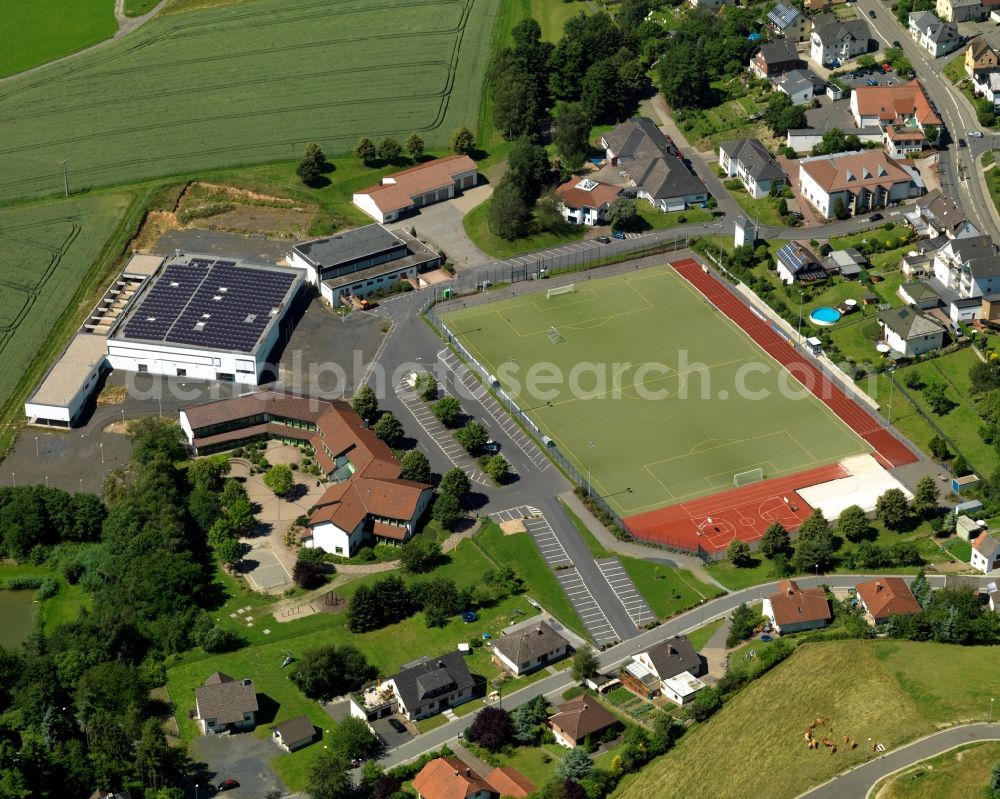 Aerial photograph Sankt Katharinen (Landkreis Neuwied) - Sports grounds in Sankt Katharinen (Landkreis Neuwied) in the state Rhineland-Palatinate