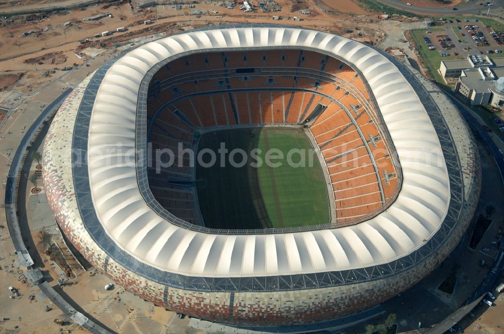 Aerial Photograph Johannesburg Sports Facility Grounds Of The Arena Stadium Fnb Stadium Soccer On City Soccer