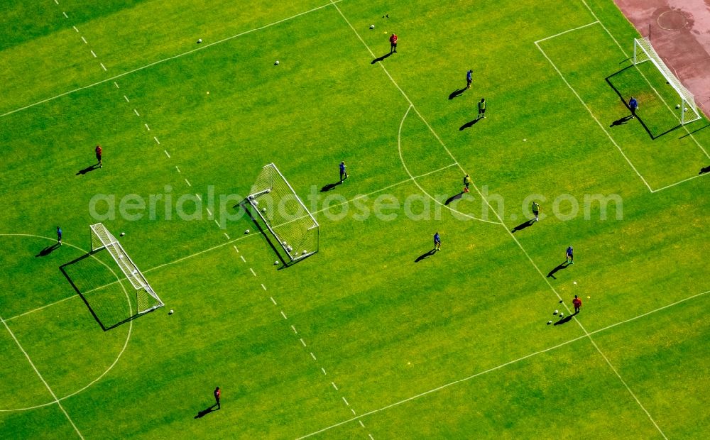 Aerial image Bochum - Sports facility grounds of the Arena stadium rewirpowerSTADION Castroper Strasse in Bochum in the state North Rhine-Westphalia