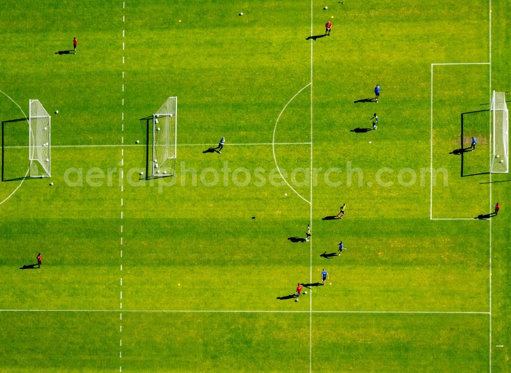 Bochum from above - Sports facility grounds of the Arena stadium rewirpowerSTADION Castroper Strasse in Bochum in the state North Rhine-Westphalia