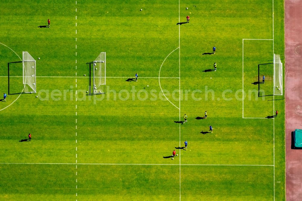 Aerial image Bochum - Sports facility grounds of the Arena stadium rewirpowerSTADION Castroper Strasse in Bochum in the state North Rhine-Westphalia