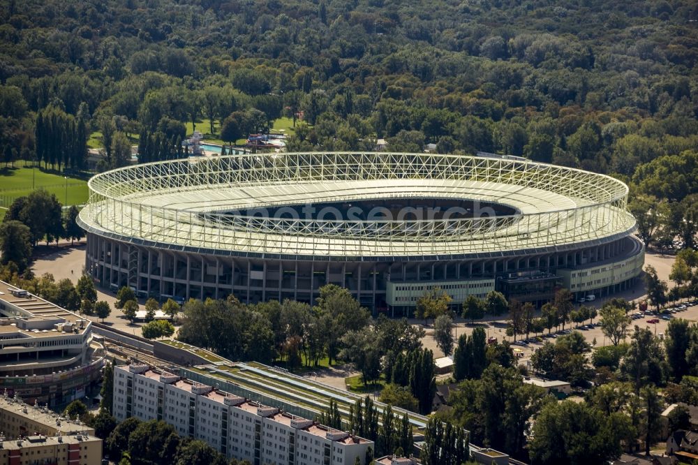 Aerial photograph Wien - Sports facility grounds of the Arena stadium Ernst-Hampel-Stadion in Vienna in Austria