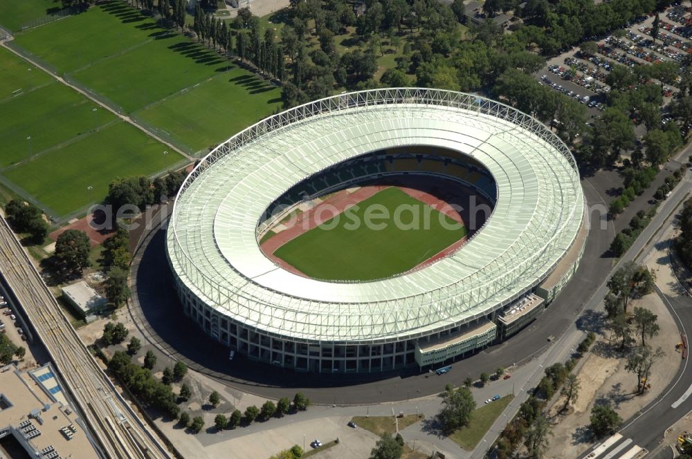 Aerial photograph Wien - Sports facility grounds of the Arena stadium Ernst-Hampel-Stadion in Vienna in Austria