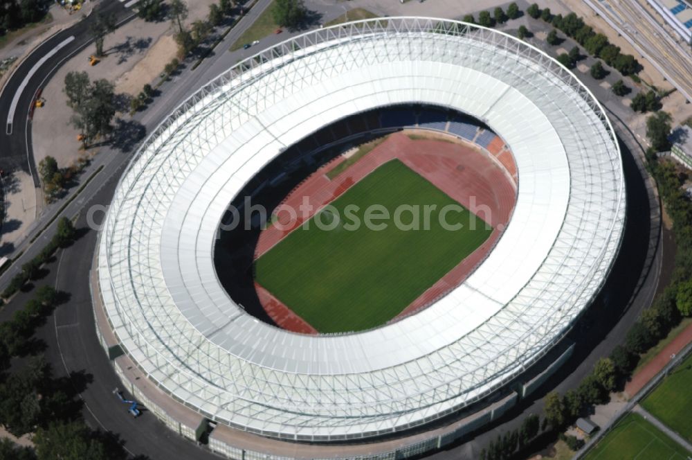 Aerial image Wien - Sports facility grounds of the Arena stadium Ernst-Hampel-Stadion in Vienna in Austria