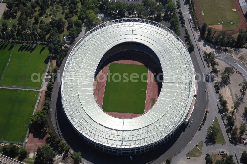 Aerial image Wien - Sports facility grounds of the Arena stadium Ernst-Hampel-Stadion in Vienna in Austria