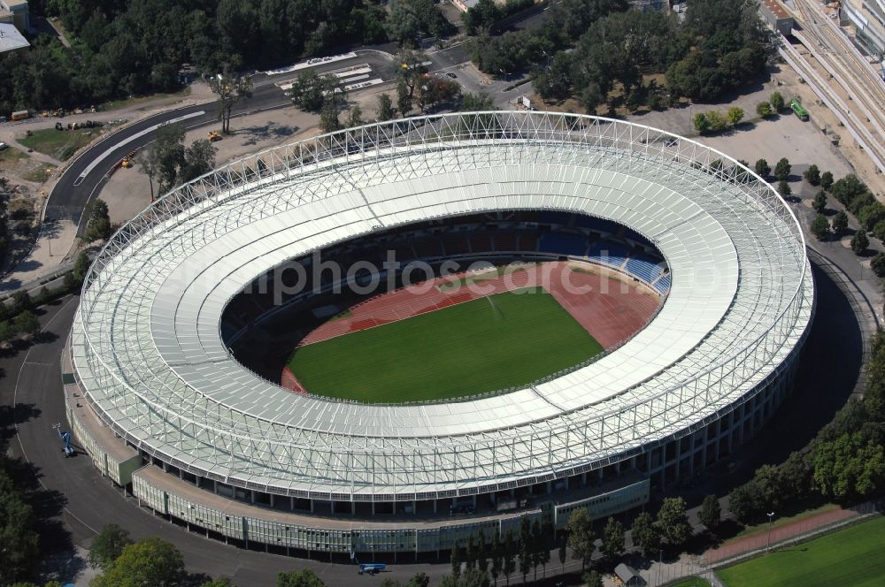 Aerial photograph Wien - Sports facility grounds of the Arena stadium Ernst-Hampel-Stadion in Vienna in Austria
