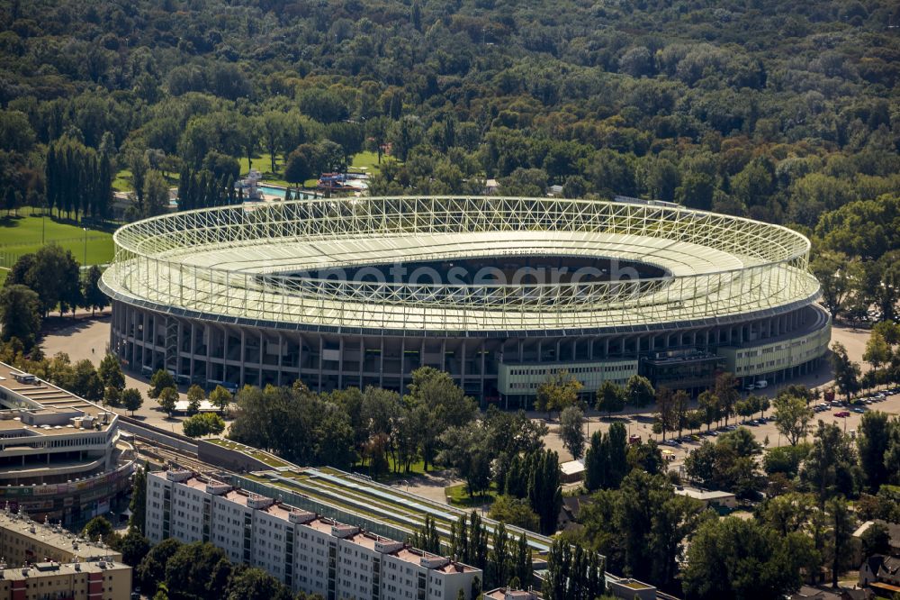 Aerial photograph Wien - Sports facility grounds of the Arena stadium Ernst-Happel-Stadion in Vienna in Austria