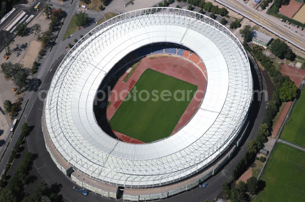 Wien from the bird's eye view: Sports facility grounds of the Arena stadium Ernst-Happel-Stadion in Vienna in Austria