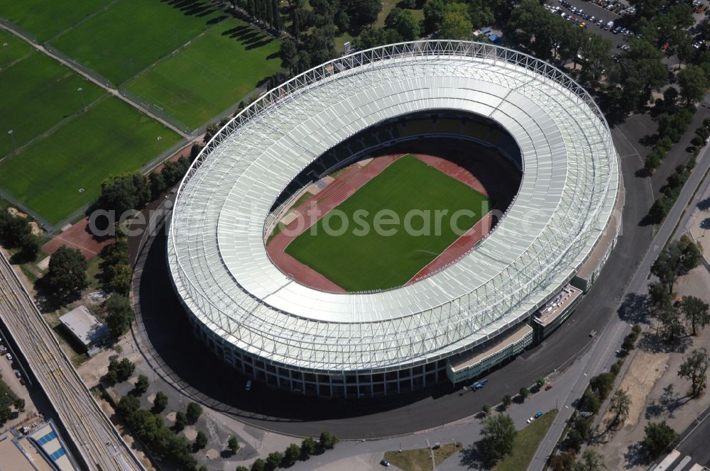 Wien from the bird's eye view: Sports facility grounds of the Arena stadium Ernst-Happel-Stadion in Vienna in Austria