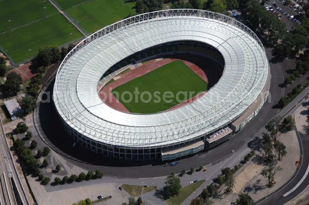 Aerial image Wien - Sports facility grounds of the Arena stadium Ernst-Happel-Stadion in Vienna in Austria