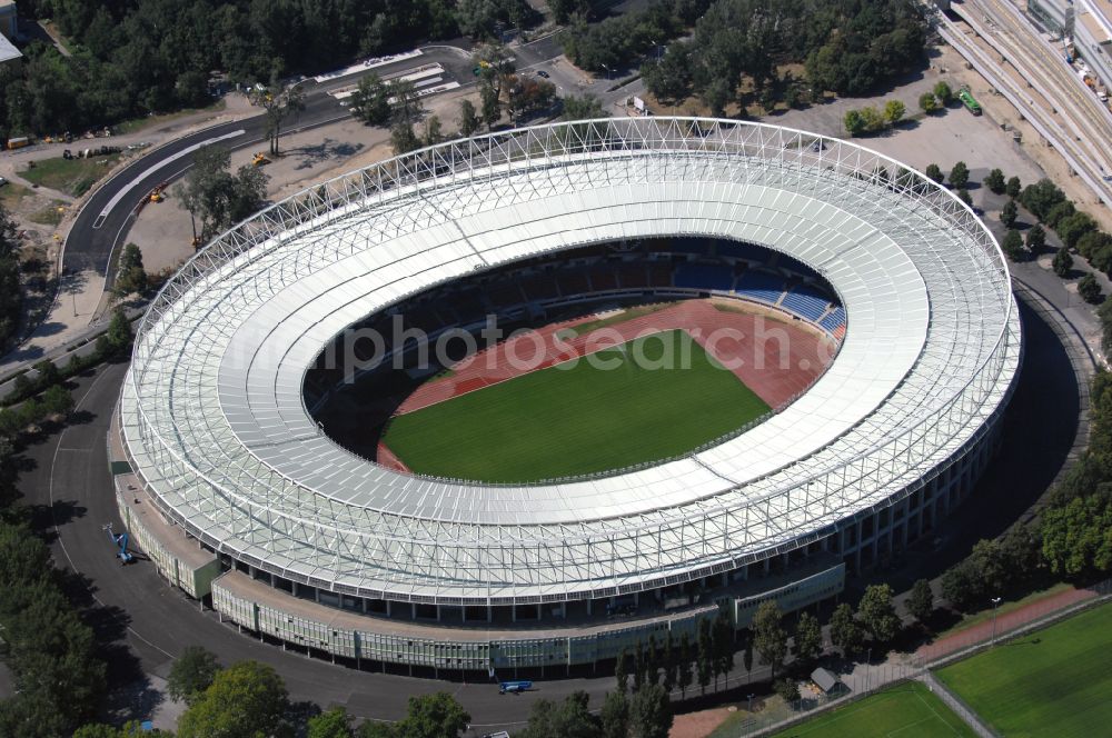 Aerial image Wien - Sports facility grounds of the Arena stadium Ernst-Happel-Stadion in Vienna in Austria