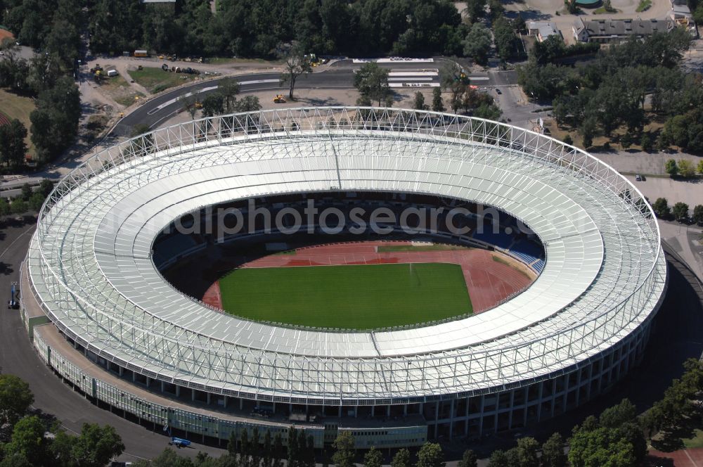 Wien from the bird's eye view: Sports facility grounds of the Arena stadium Ernst-Happel-Stadion in Vienna in Austria