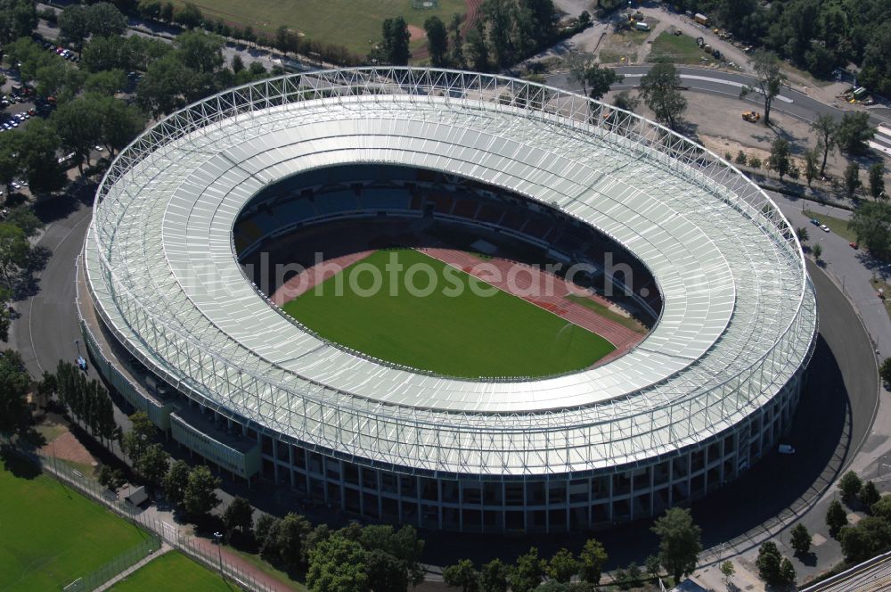 Wien from the bird's eye view: Sports facility grounds of the Arena stadium Ernst-Happel-Stadion in Vienna in Austria