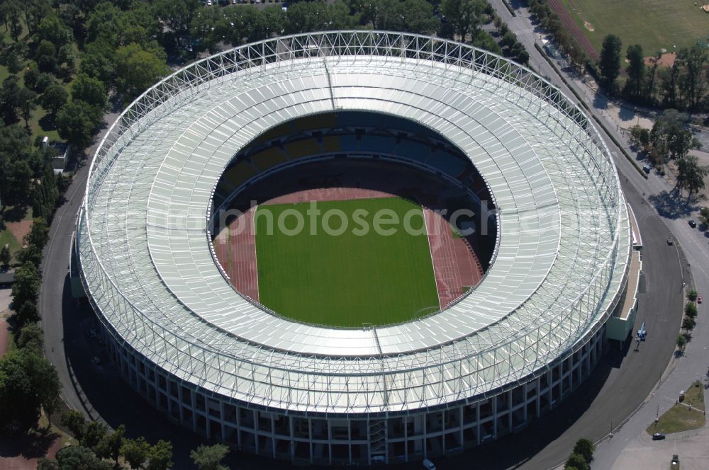 Wien from the bird's eye view: Sports facility grounds of the Arena stadium Ernst-Happel-Stadion in Vienna in Austria