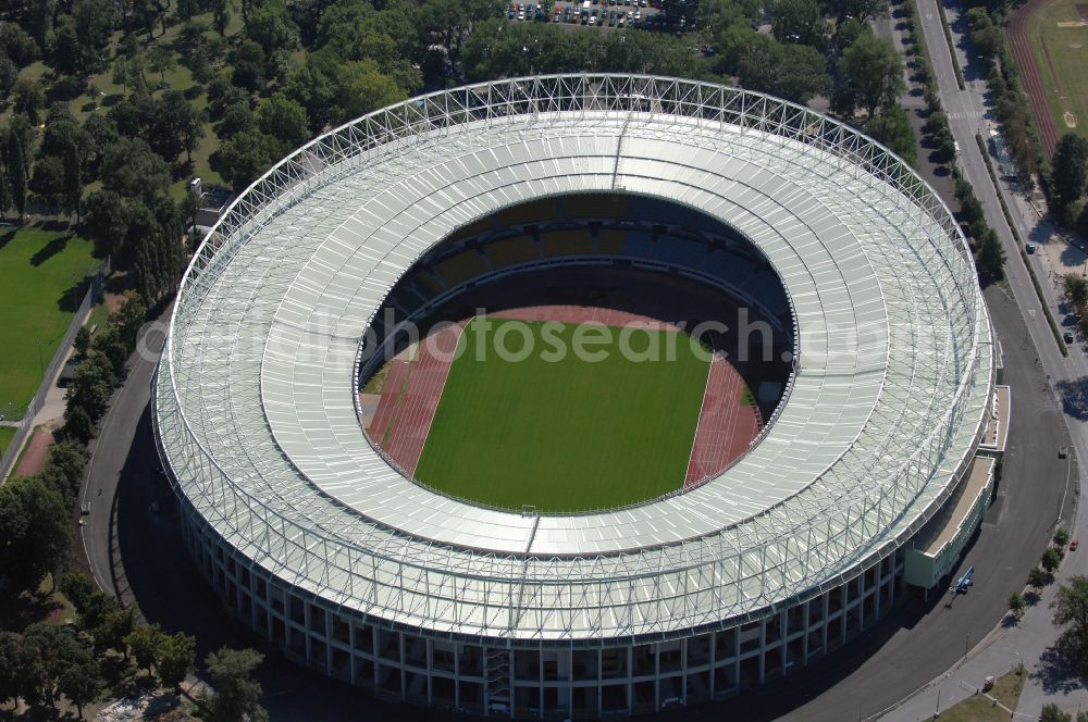 Aerial image Wien - Sports facility grounds of the Arena stadium Ernst-Happel-Stadion in Vienna in Austria