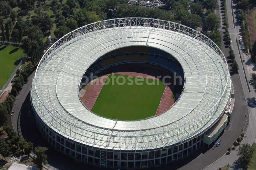 Aerial photograph Wien - Sports facility grounds of the Arena stadium Ernst-Happel-Stadion in Vienna in Austria