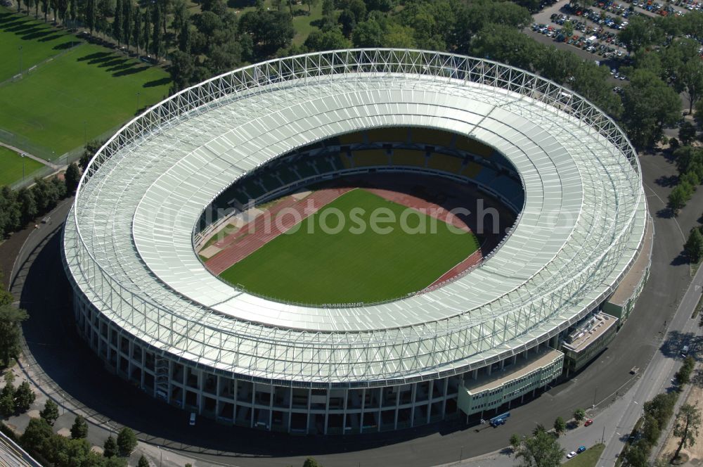 Aerial image Wien - Sports facility grounds of the Arena stadium Ernst-Happel-Stadion in Vienna in Austria