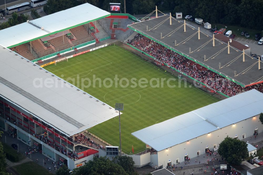 Aerial photograph Cottbus - Sports facility grounds of the Arena stadium der Freundschaft of club FC Energie in Cottbus in the state Brandenburg