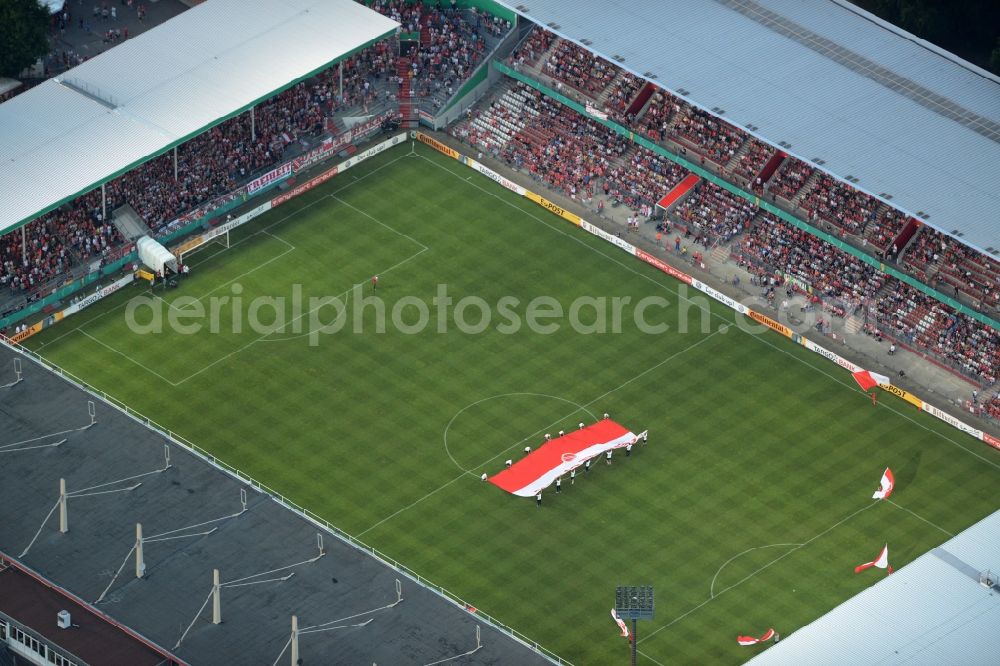 Aerial photograph Cottbus - Sports facility grounds of the Arena stadium der Freundschaft of club FC Energie in Cottbus in the state Brandenburg