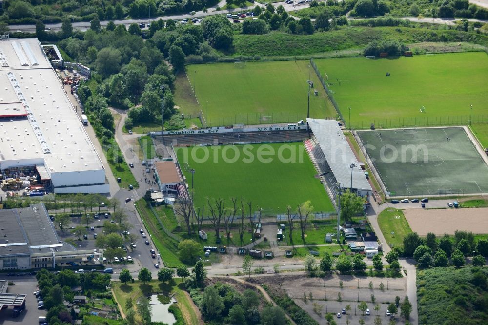 Aerial image Lübeck - Sports facility grounds of the stadium in Luebeck in the state Schleswig-Holstein