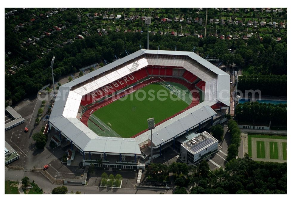 Aerial image Nürnberg - Sports facility grounds of the Arena stadium in Nuremberg in the state Bavaria