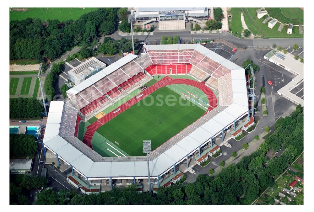 Nürnberg from above - Sports facility grounds of the Arena stadium in Nuremberg in the state Bavaria