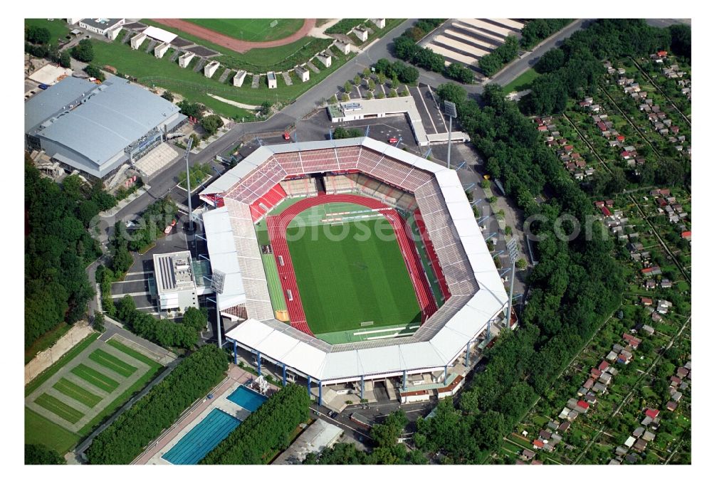 Aerial photograph Nürnberg - Sports facility grounds of the Arena stadium in Nuremberg in the state Bavaria