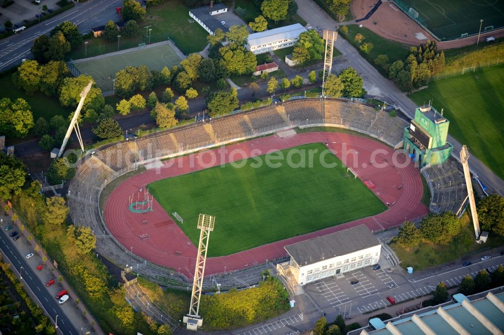 Chemnitz from above - Sports facility grounds of the Arena stadium in Chemnitz in the state Saxony