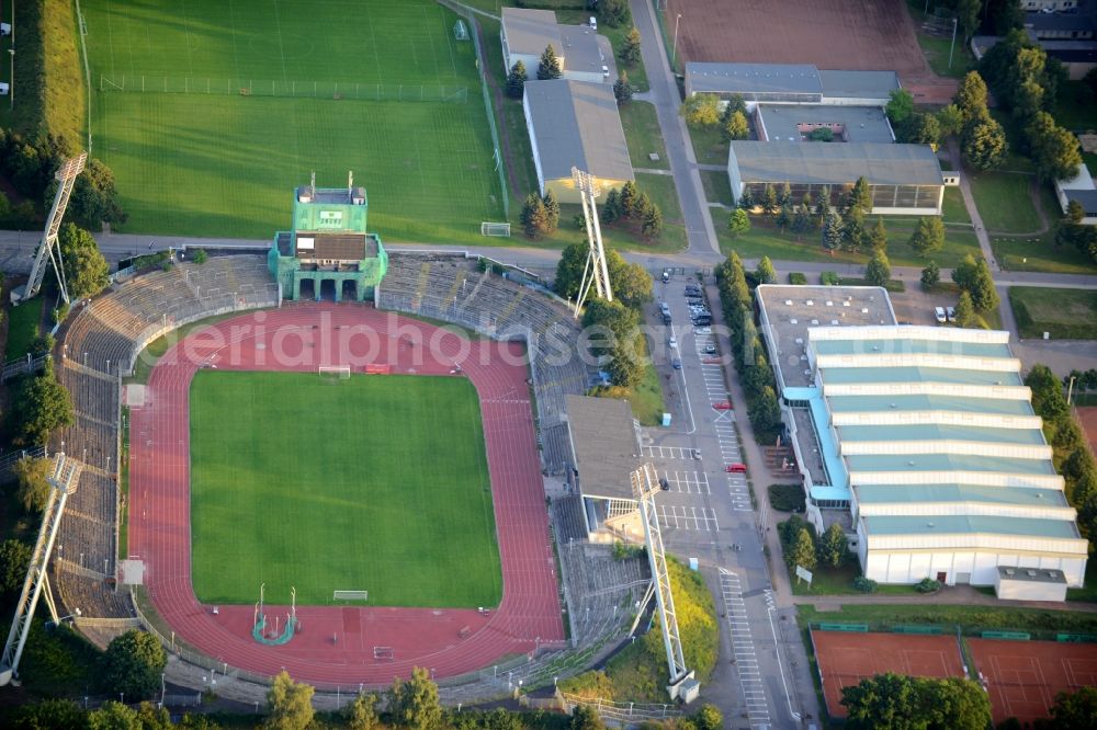 Aerial photograph Chemnitz - Sports facility grounds of the Arena stadium in Chemnitz in the state Saxony