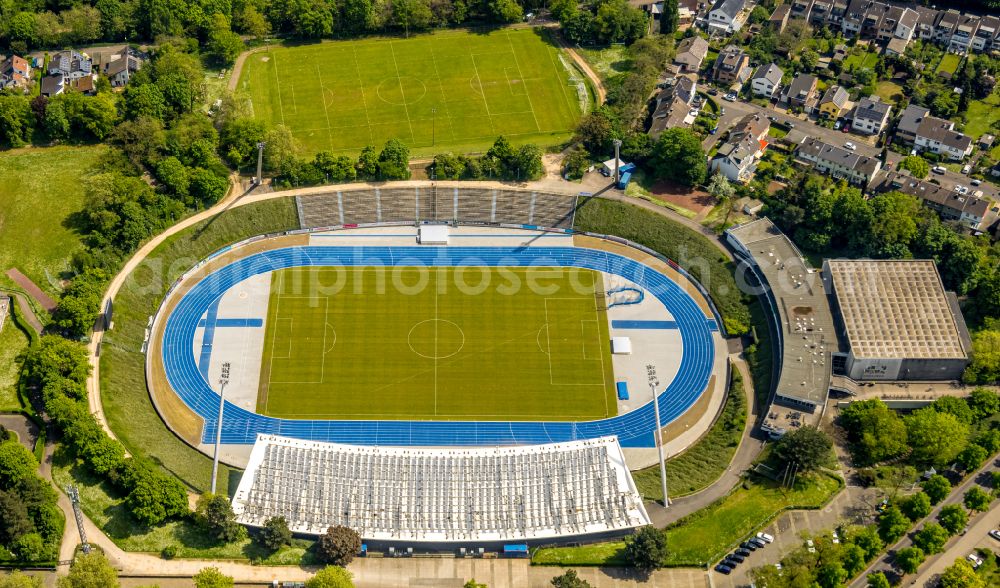 Aerial image Bonn - Sports facility grounds of stadium Sportpark Nord in the district Castell in Bonn in the state North Rhine-Westphalia, Germany